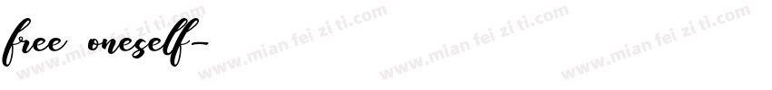 free oneself字体转换